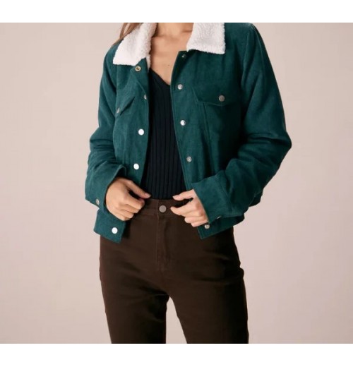 The Green Single Breasted Corduroy Jacket The Green Single Breasted Corduroy Jacket